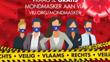 Vlaams Belang Jongeren geven gratis mondmaskers weg