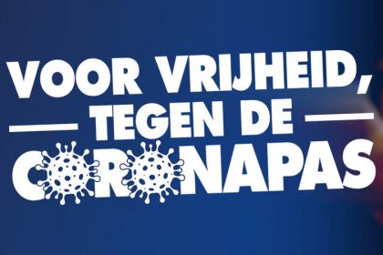 Foto: VBJ. Vlaams Belang Jongeren verzetten zich tegen coronapas met petitie